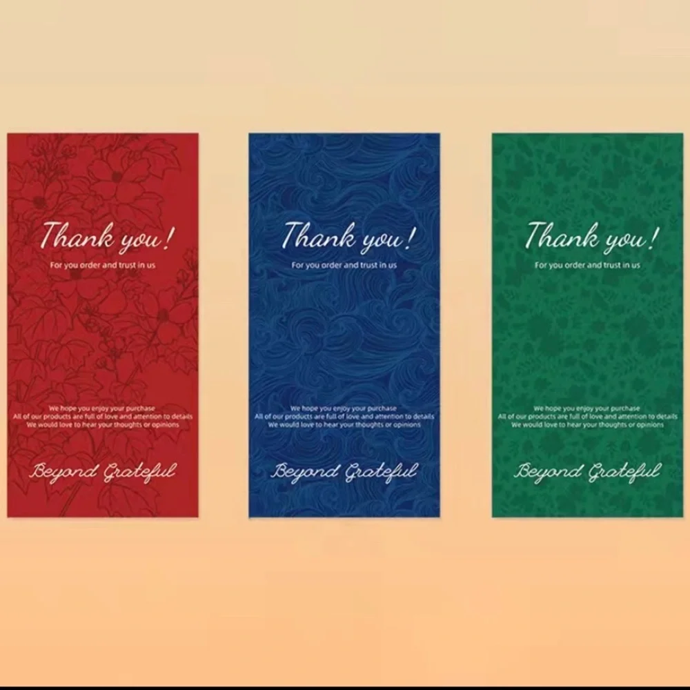 50 sheets/pack colorful‎ thank you stickers